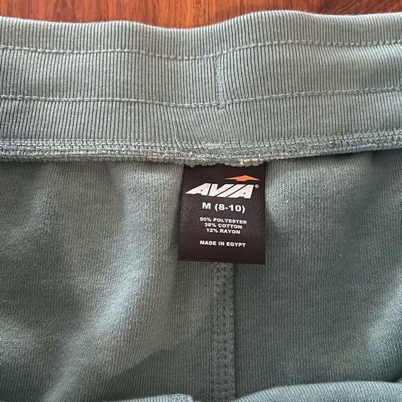NWT Avia light green cozy Sherpa drawstring shorts size M - Picture 3 of 4